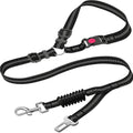 No More Jumping around – Adjustable Dog Car Seat Belt with Dual Fixing Design for Safe & Comfortable Car Rides