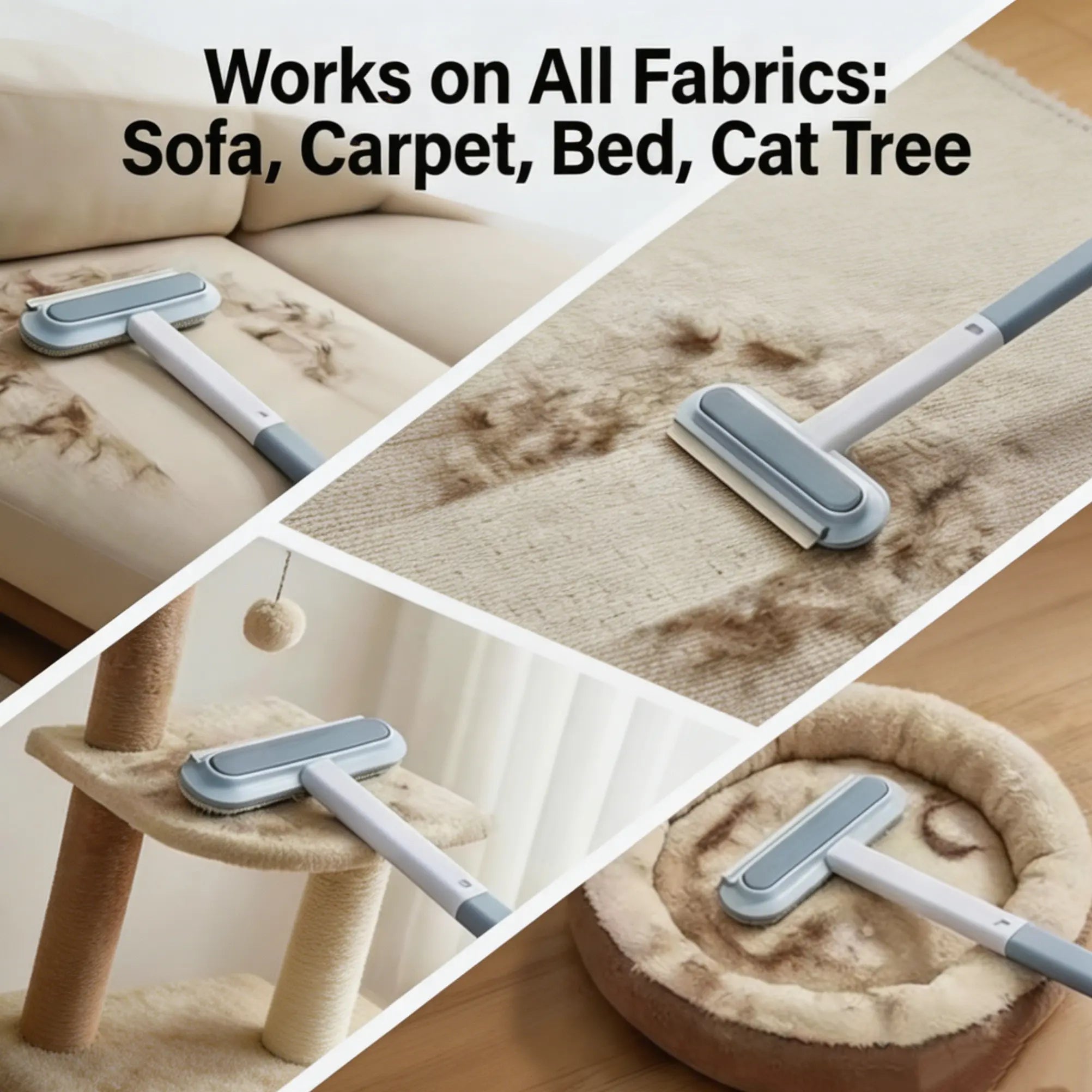 Cfume Petlovers Pet Hair Remover - Lint Brush & Scraper for Cats& Dogs | the Ultimate Tool for Removing Pet Hair Fromsofas, Beds, and Carpets Grooming Essentials