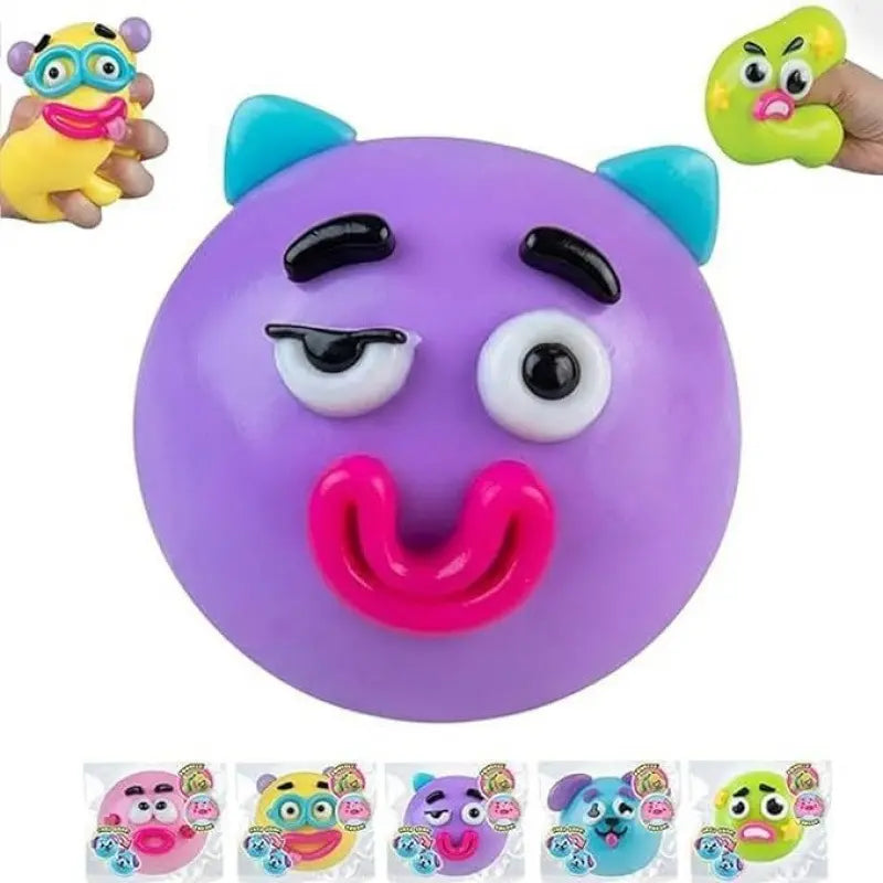 Dog Face Swap Squishy Soft Moldable Cute Slow Rise Relaxing Sensory Fidget Relief Anxiety Stress Fun with Interchangeable Faces for Tactile Play Fun, Smushers Squishy, Fidgets