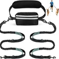 Pipidodo Hands-Free Dual Dog Leash with Waist Bag & Cushioned Pad – Walk Two Dogs with Ease No Tangles No Stress