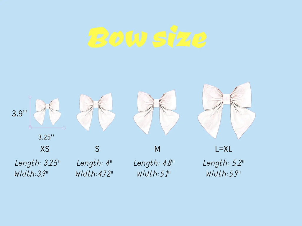 Unique Style Paws Silk Adjustable Durable Dog Collar with Bowtie, Bow Collars for Small to Large Dogs