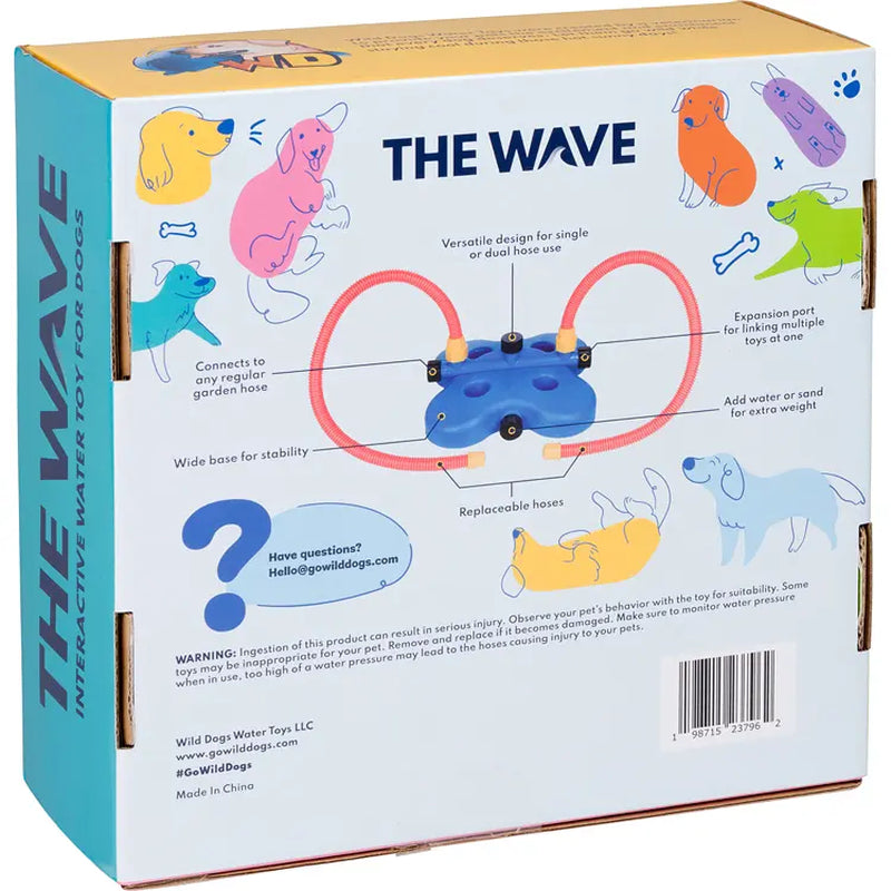 Wild Dogs Water Toys the Wave - Veterinarian Designed Interactive Dog Toy for Endless Fun and Mental Stimulation