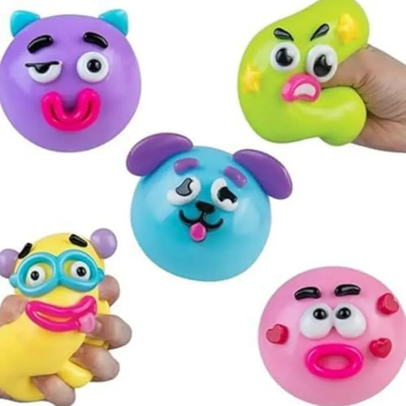 Dog Face Swap Squishy Soft Moldable Cute Slow Rise Relaxing Sensory Fidget Relief Anxiety Stress Fun with Interchangeable Faces for Tactile Play Fun, Smushers Squishy, Fidgets